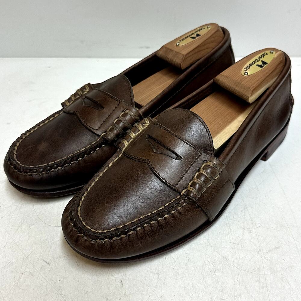 VGUC Rancourt & Co. x Polo Ralph Lauren Edric Beefroll Penny Loafer Made USA 6 D